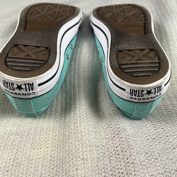 Converse Chuck Taylor All Star Low Top Sneakers Womens 7.5 Teal Turquoise Canvas - Picture 13 of 13